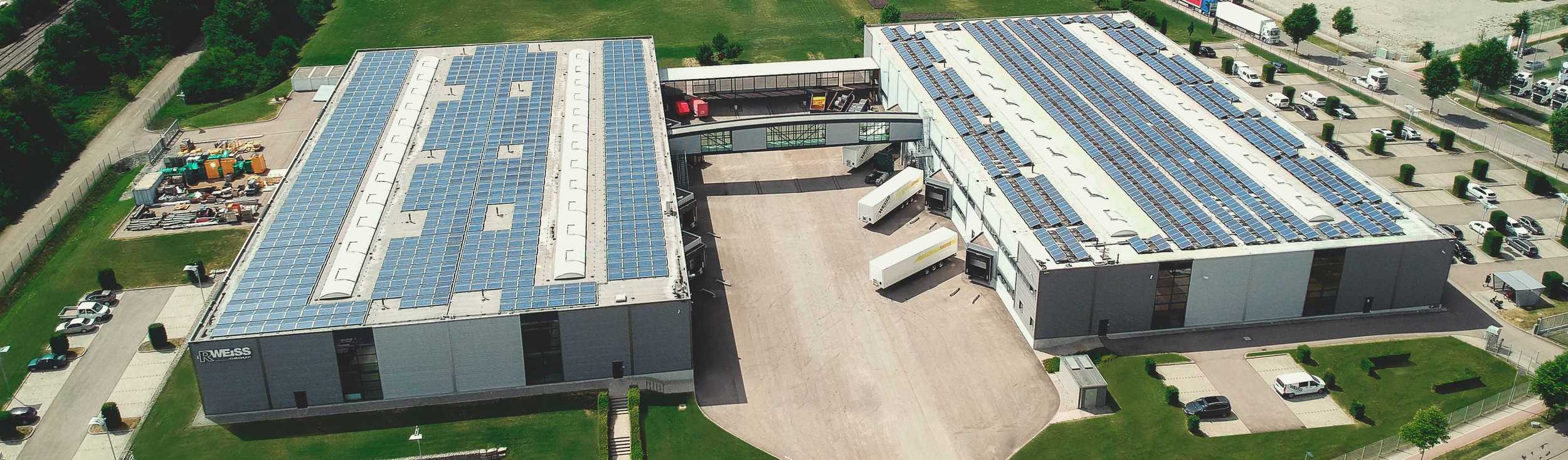 Luftbild des Produktionsstandortes R.WEISS